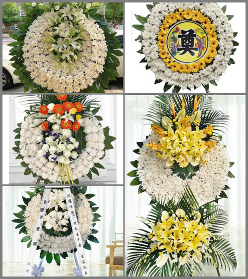 四川成都龙泉驿区黄土镇洪安村花圈速递